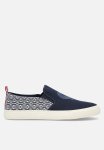 Polo Aop Crest Slip On - Navy