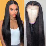 Chic 613 Blonde Lace Front Wig For Women - Long Straight Synthetic Hair Middle Part High-density Heat Resistant