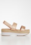 Slingback Flatform Sandal - Rose Gold