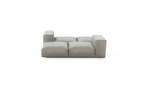 Double Lounger - Velvet - Light Grey - 199CM X 168CM