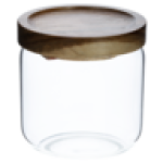 Canister With Acacia Lid 10CM