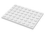 Parts Plate 6 X 8 3036 - White