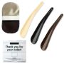 3 Shoehorns 1 Shoe Polishing Glove & 1 Zipper Storage Bag - 5 Piece Set