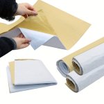 Self-adhesive Fusible Fleece Interfacing 50.01CM X 100.0CM 200G M - No Iron Needed Perfect For Diy Tote Bags & Home Decor Crafts