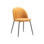 - Kia Bloom Velvet Dining Chair -mustard