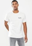 Left Chest Print Tee - White