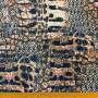 Scuba Printed Fabric Brown-Snake-4 150cm