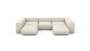 U-shape Sofa - Linen - Platinum - 314CM X 220CM