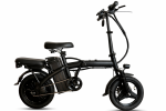 48V 250W 10AH Foldable Fat Tyre Electric Bike 14 Off-road E-bike With Rear Rack & Removable Lithium Battery
