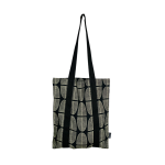 Banana Leaf Parchment On Black Tote Bag
