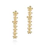 Blossom Cascade Earrings - 18KT Yellow Gold Vermeil