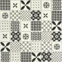 Mosaic Tile Locarno Mix Black/white Matte L30CM X W30CM Per Sheet