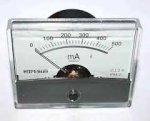 Panel Meter 500MA Dc 60MMXH46MM - 500MA Dc 60MM