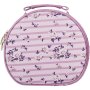 Clicks Round Hard Vanity Bag Lilac Flower