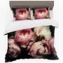 Beautiful Pink Peonies Duvet Cover Set King