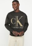 Calvin Klein High Shine Ck Instit Crew Neck - Ck Black