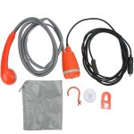 12V Portable Outdoor Camping Shower Pump With Hose Nozzle & Carry Bag – XF000034