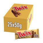 Mars Twix Chocolate Bar Box 25X50G
