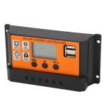 Solar Charge Controller 30A 12V 24V Lcd Display For Acid Lithium Batteries