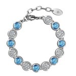 DESTINY December blue Topaz Birthstone Bracelet With Swarovski Crystals