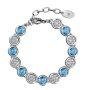 DESTINY December/blue Topaz Birthstone Bracelet With Swarovski Crystals