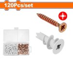 Wadfow 120 Piece Chipboard Screw And Anchors