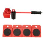 Furniture Lifter & Slides Mover Rollers Set - Red