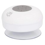 Manhattan Bluetooth Shower Speaker - Bluetooth 4.0 Omnidirectional MIC Integrated Controls White Retail Box 1 Year Limited Warra