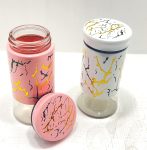 Refillable Glass Salt And Pepper Shakers Set