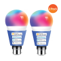 Meross Smart Wi-fi LED 9W Bulb B22 Bayonet - Alexa/google/homekit Compatible - 2 Pack