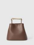 Martha Metal Handle Bag - 0 Chocolate