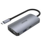 UNITEK Trio 5-IN-1 Usb-c Hub With Mst Triple Monitor And 100W Power - D1051A