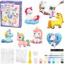 Diy Plaster Figurine Painting Kit Creative Plaster Doll -aerospace Set