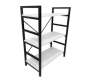 Barcelona 3-TIER Multipurpose Shelf/ Bookshelf With Mdf/ Supawood Finish White & Black