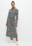 Edit Midaxi Collared Shirt Dress - Abstract Spot