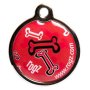 Rogz Id Tagz Small 20mm Metal Tag - Red Bone