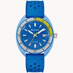 BULOVA Snorkel Blue Dial Hnbr Rubber Dive Watch
