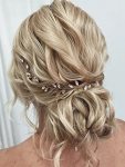 Jeairts Bride Rhinestone Wedding Hair Vine Glitter Crystal Headpiece Bridal Hair Accessories For Women A-silver