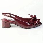 Madison Ofrat Block Heel - Burgundy - 8