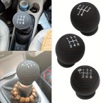 Silicone Gear Shift Knob Cover - Universal 5 6-SPEED Car Gear Stick Shifter Sleeve Protector For Peugeot For Suzuki Vw For Audi
