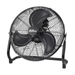 Alva Air 40CM High Velocity Floor Fan Metal Matte Black 3 Speed 100W