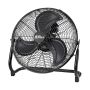 Alva Air 40CM High Velocity Floor Fan Metal Matte Black 3 Speed 100W