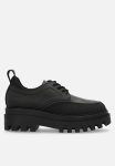 Calvin Klein Flatform Derby Leather Brogue - Triple Black