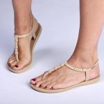 Dawn Knot Chic Sandals - Beige - 9