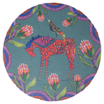 - Place Mats Set Of 4 Red Horse Girl