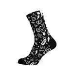 Sox Footwear – Doodles Black Socks