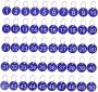 Acrylic Round Number Tags For Hanging 50 Sets Portable Key Tags With Rings