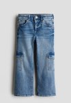 Bootcut Cargo Jeans - Light Denim Blue