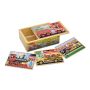 Melissa Vehicles 4-IN-1 Wooden Jigsaw Puzzles In A Storage Box