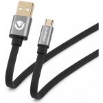 Volkano X Couple Series Micro USB Premium Twin Pack 1M Charge data Cable - Black VK-20068-BK